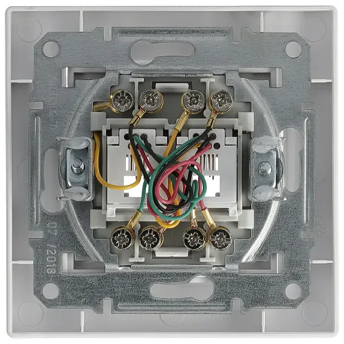 Розетка телефонная RJ11 двойная, белый, EPH4200121 Schneider Asfora