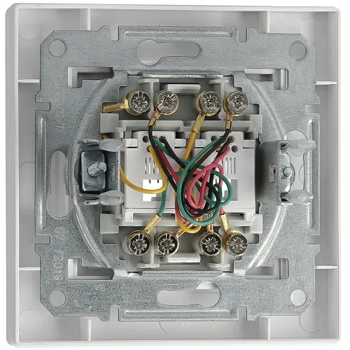 Розетка телефонная RJ11 двойная, белый, EPH4200121 Schneider Asfora