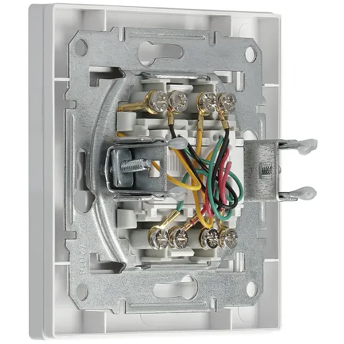 Розетка телефонная RJ11 двойная, белый, EPH4200121 Schneider Asfora