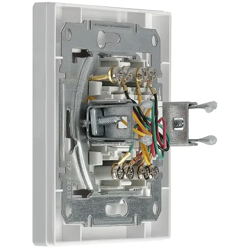 Розетка телефонная RJ11 двойная, белый, EPH4200121 Schneider Asfora