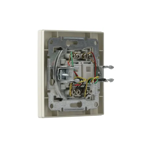 Розетка телефонна RJ-11 подвійна, кремовий, EPH4200123 Schneider Asfora