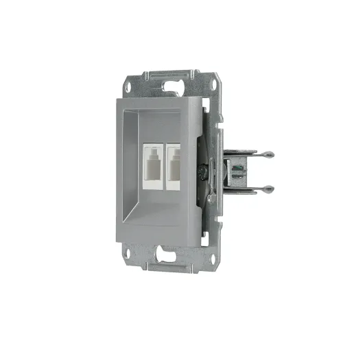Розетка телефонна RJ-11 подвійна, алюміній, EPH4200161 Asfora Schneider