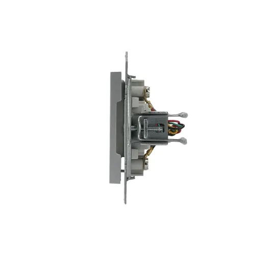 Розетка телефонна RJ-11 подвійна, алюміній, EPH4200161 Asfora Schneider