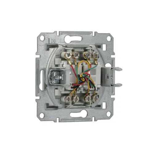 Розетка телефонна RJ-11 подвійна, алюміній, EPH4200161 Asfora Schneider