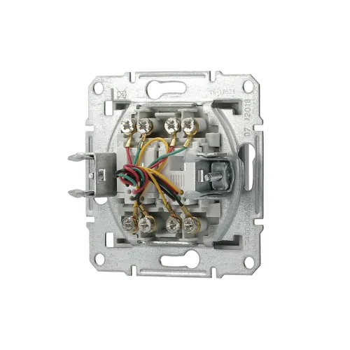 Розетка телефонна RJ-11 подвійна, алюміній, EPH4200161 Asfora Schneider