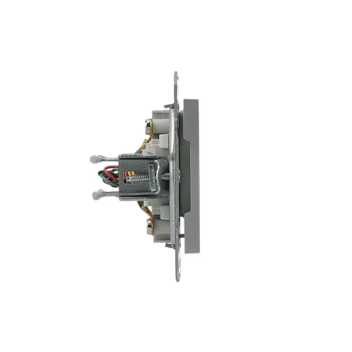 Розетка телефонна RJ-11 подвійна, алюміній, EPH4200161 Asfora Schneider