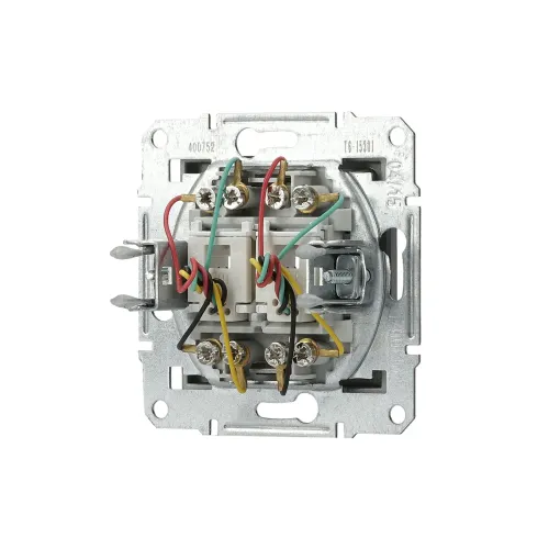 Розетка телефонная RJ-11 двойная, сталь, EPH4200162 Asfora Schneider