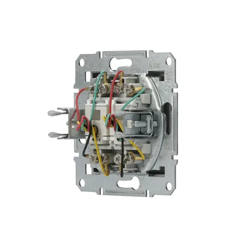 Розетка телефонная RJ-11 двойная, сталь, EPH4200162 Asfora Schneider