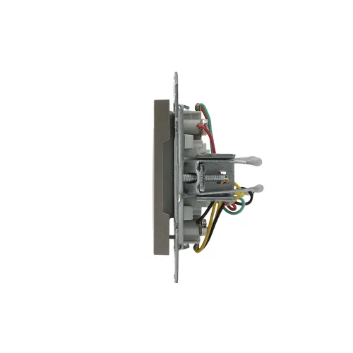 Розетка телефонна RJ-11 подвійна, бронза, EPH4200169 Asfora Schneider