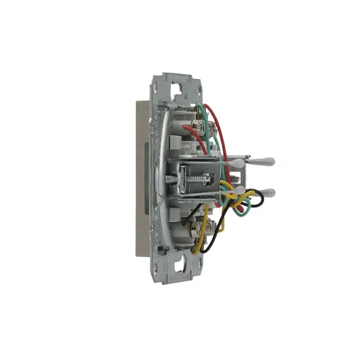 Розетка телефонна RJ-11 подвійна, бронза, EPH4200169 Asfora Schneider
