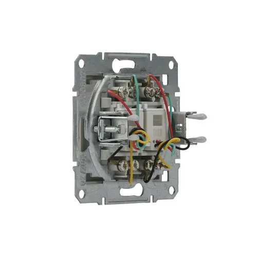 Розетка телефонна RJ-11 подвійна, бронза, EPH4200169 Asfora Schneider