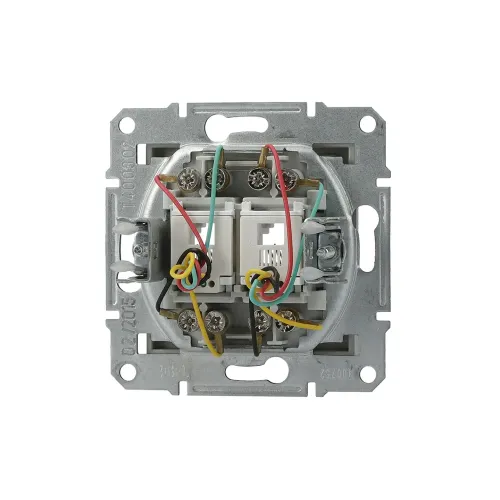 Розетка телефонна RJ-11 подвійна, бронза, EPH4200169 Asfora Schneider