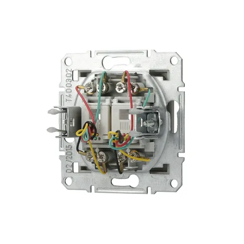 Розетка телефонна RJ-11 подвійна, бронза, EPH4200169 Asfora Schneider