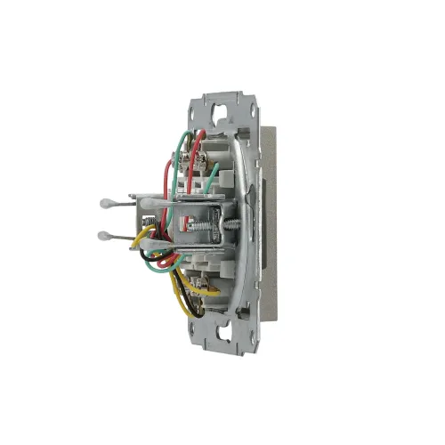 Розетка телефонна RJ-11 подвійна, бронза, EPH4200169 Asfora Schneider