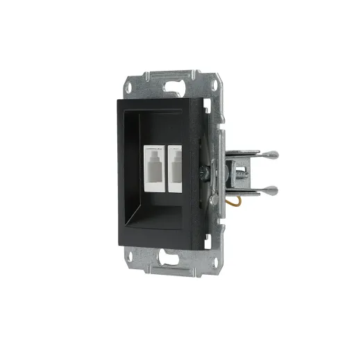 Розетка телефонна RJ-11 подвійна, антрацит, EPH4200171 Asfora Schneider