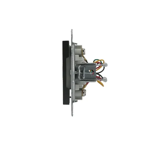 Розетка телефонна RJ-11 подвійна, антрацит, EPH4200171 Asfora Schneider