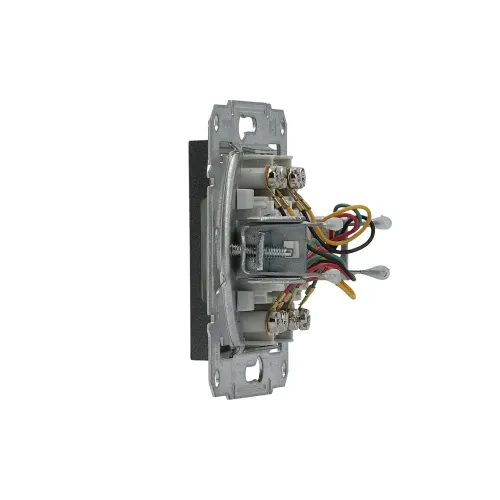 Розетка телефонна RJ-11 подвійна, антрацит, EPH4200171 Asfora Schneider