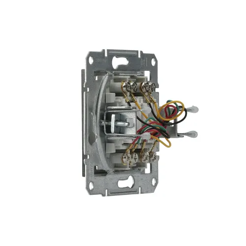 Розетка телефонна RJ-11 подвійна, антрацит, EPH4200171 Asfora Schneider