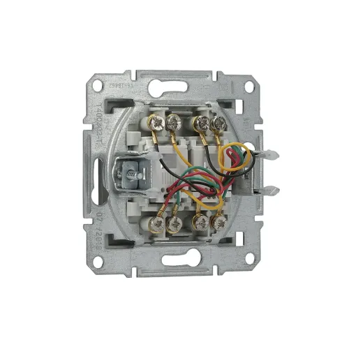 Розетка телефонна RJ-11 подвійна, антрацит, EPH4200171 Asfora Schneider