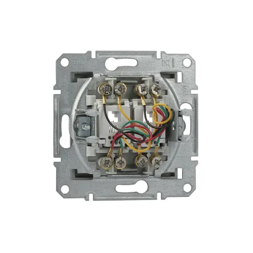 Розетка телефонна RJ-11 подвійна, антрацит, EPH4200171 Asfora Schneider