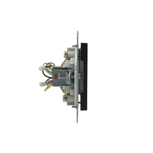 Розетка телефонна RJ-11 подвійна, антрацит, EPH4200171 Asfora Schneider