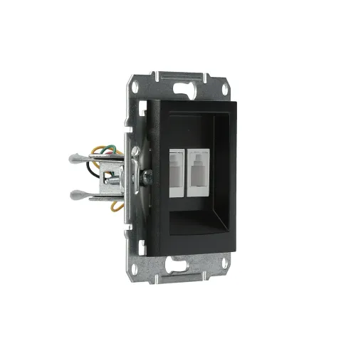 Розетка телефонна RJ-11 подвійна, антрацит, EPH4200171 Asfora Schneider