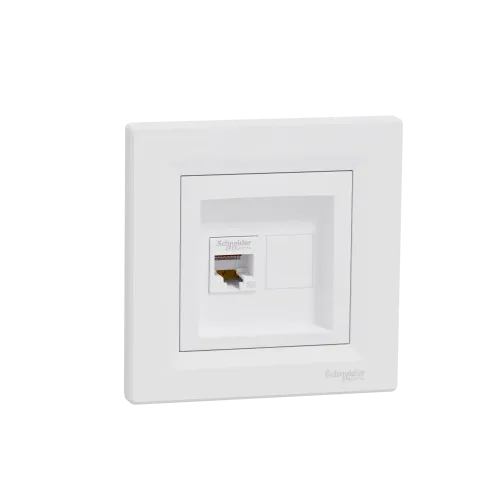 Розетка компьютерная RJ45, белый, EPH4300121 Schneider Asfora