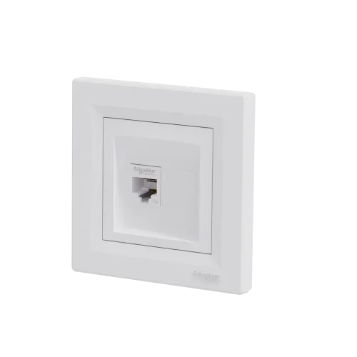 Розетка компьютерная RJ45, белый, EPH4300121 Schneider Asfora