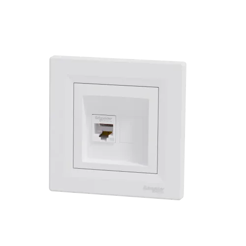 Розетка компьютерная RJ45, белый, EPH4300121 Schneider Asfora