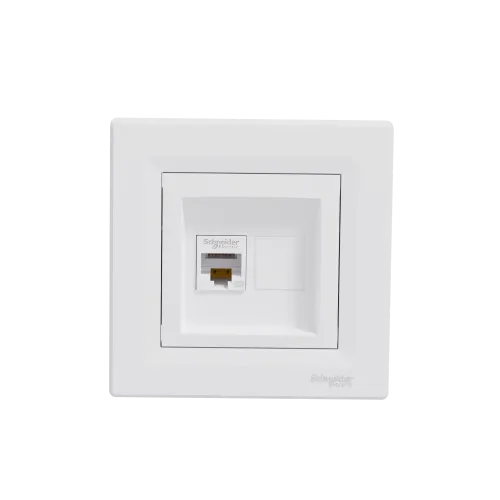 Розетка компьютерная RJ45, белый, EPH4300121 Schneider Asfora