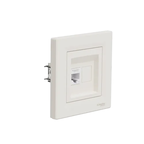 Розетка компьютерная RJ-45, кремовый, EPH4300123 Schneider Asfora