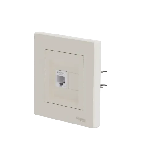 Розетка компьютерная RJ-45, кремовый, EPH4300123 Schneider Asfora