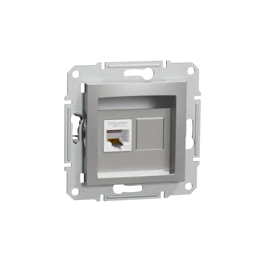 Розетка компьютерная RJ45, алюминий, EPH4300161 Asfora Schneider