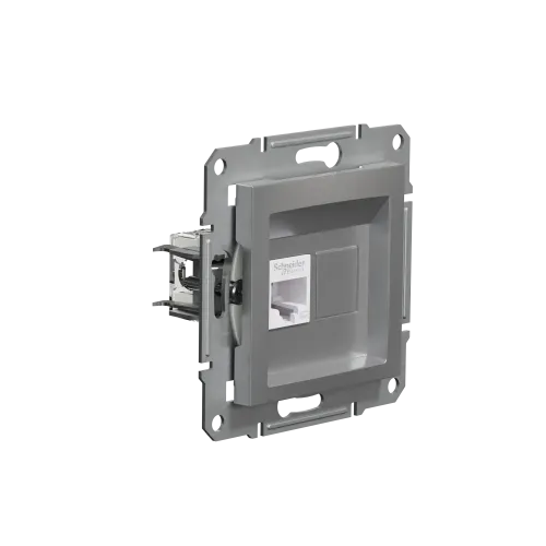 Розетка компьютерная RJ45, алюминий, EPH4300161 Asfora Schneider