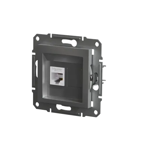 Розетка компьютерная RJ45, алюминий, EPH4300161 Asfora Schneider