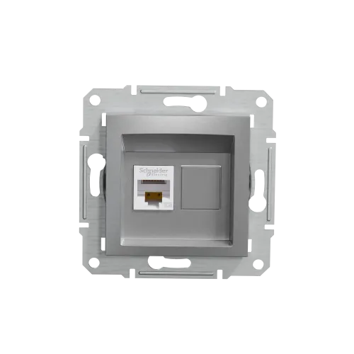 Розетка компьютерная RJ45, алюминий, EPH4300161 Asfora Schneider
