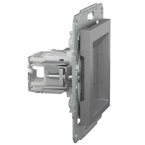 Розетка комп'ютерна RJ45, сталь, EPH4300162 Asfora Schneider