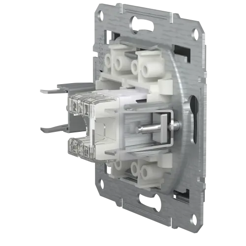 Розетка комп'ютерна RJ45, сталь, EPH4300162 Asfora Schneider