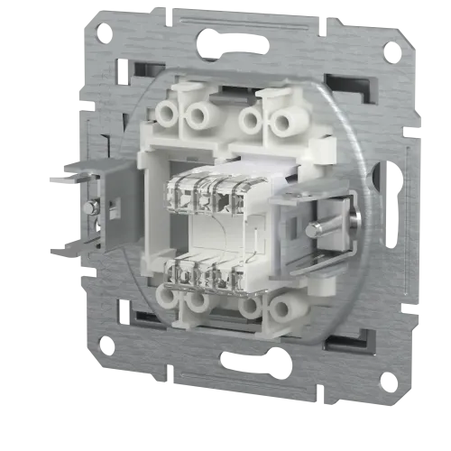 Розетка комп'ютерна RJ45, сталь, EPH4300162 Asfora Schneider