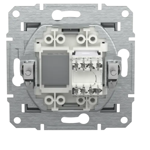 Розетка комп'ютерна RJ45, сталь, EPH4300162 Asfora Schneider