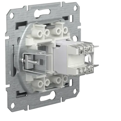 Розетка комп'ютерна RJ45, сталь, EPH4300162 Asfora Schneider