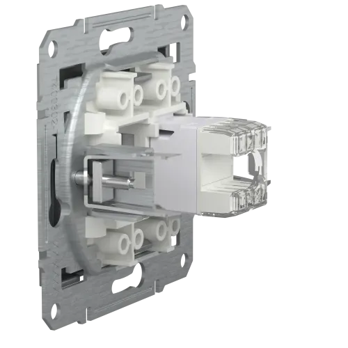 Розетка комп'ютерна RJ45, сталь, EPH4300162 Asfora Schneider