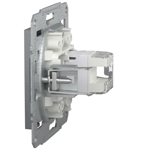 Розетка комп'ютерна RJ45, сталь, EPH4300162 Asfora Schneider