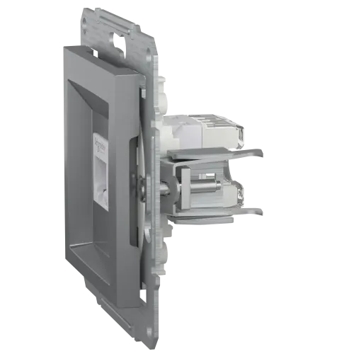 Розетка комп'ютерна RJ45, сталь, EPH4300162 Asfora Schneider