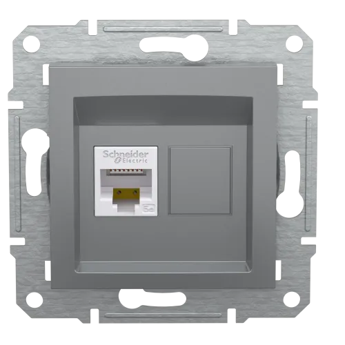 Розетка комп'ютерна RJ45, сталь, EPH4300162 Asfora Schneider