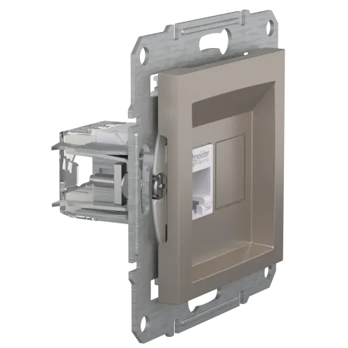 Розетка комп'ютерна RJ45, бронза, EPH4300169 Asfora Schneider