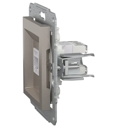Розетка комп'ютерна RJ45, бронза, EPH4300169 Asfora Schneider