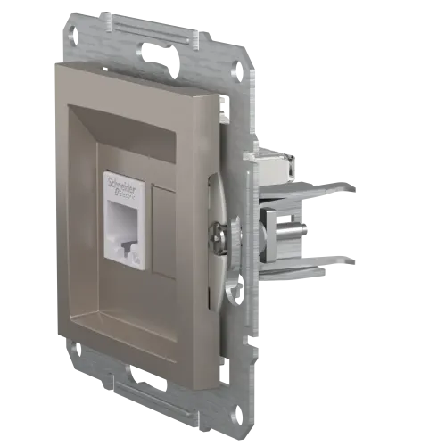 Розетка комп'ютерна RJ45, бронза, EPH4300169 Asfora Schneider
