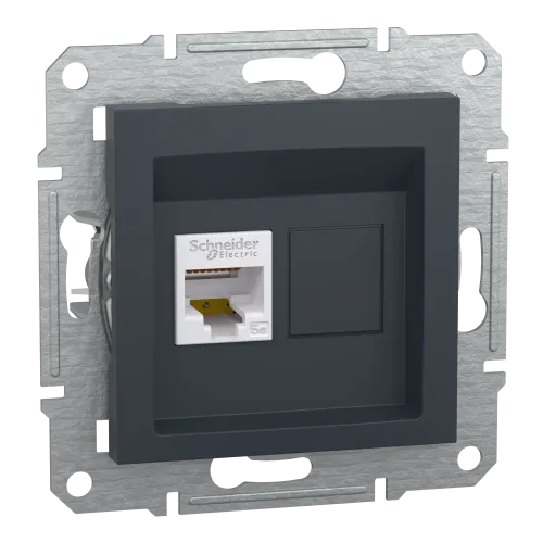 Розетка компьютерная RJ45, антрацит, EPH4300171 Asfora Schneider