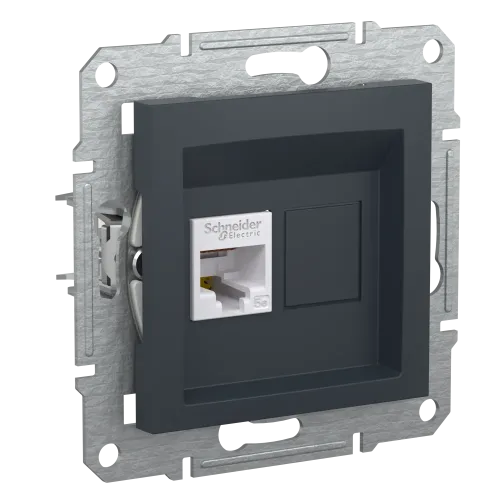 Розетка компьютерная RJ45, антрацит, EPH4300171 Asfora Schneider